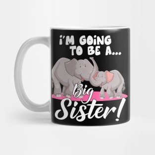 Im Going To Be A Big Sister Cute Baby Elephant Mug